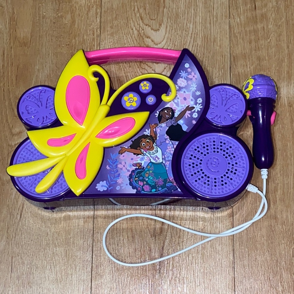 Disney Encanto Karaoke Boombox for Kids, Sing Along to Built-in Music